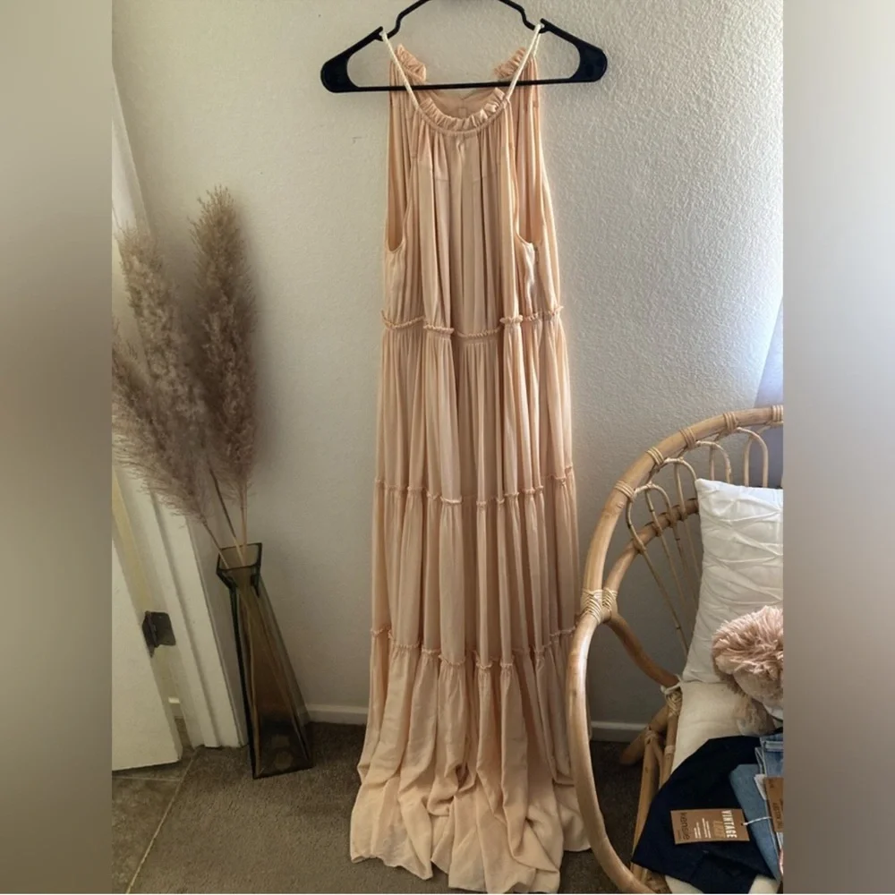 $600 Derek Lam Tan Maxi Dress - Picture 10 of 12